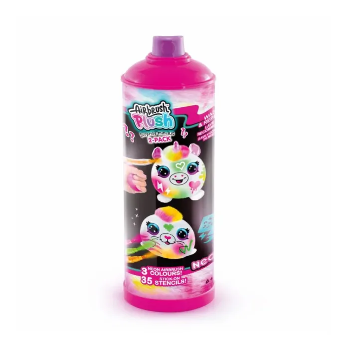 AIRBRUSH PLUSH - NEON MINI MYSTERY 2PACK