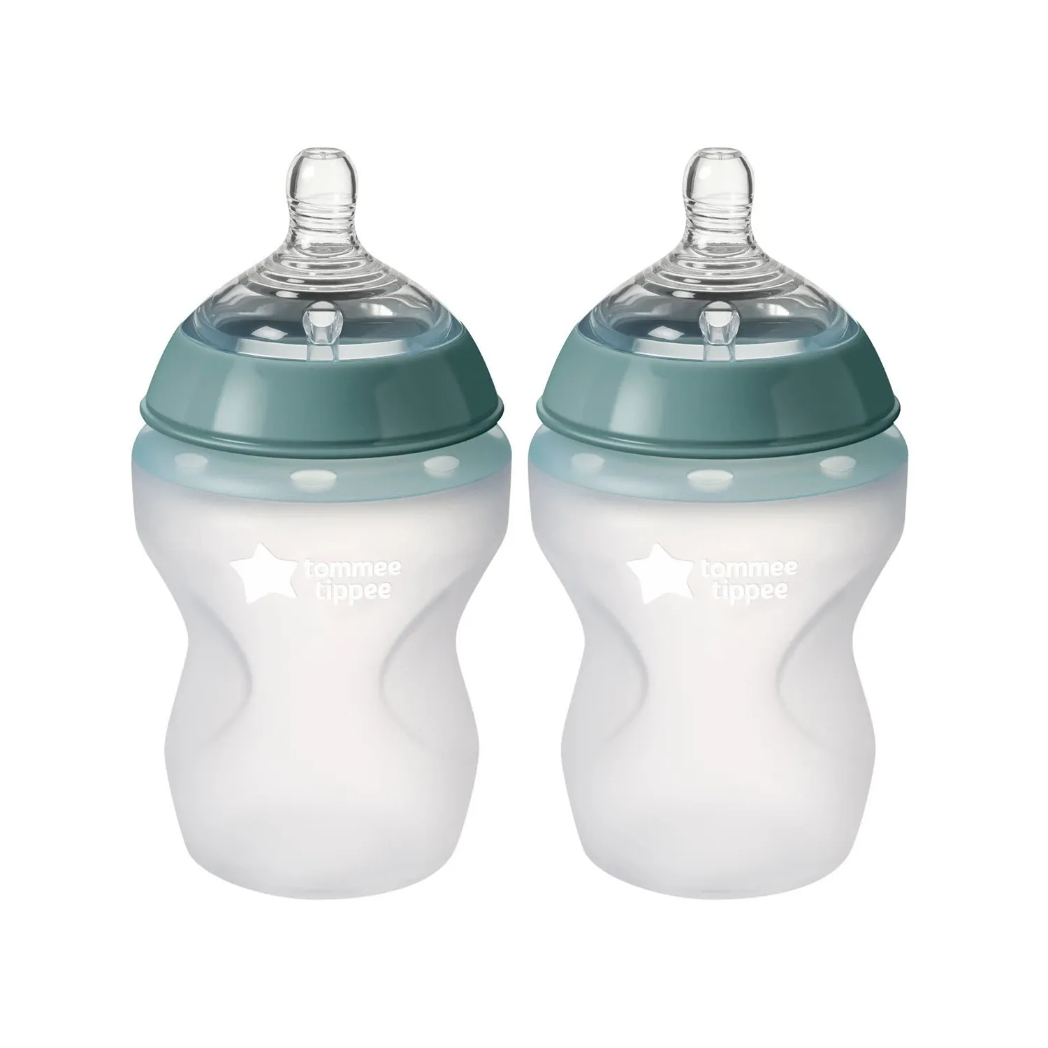 ⁦تومي تيبي كلوسر تو نيتشر - رضاعات سيليكون ناعم الملمس - عدد 2 -  260مل⁩ - الصورة ⁦2⁩