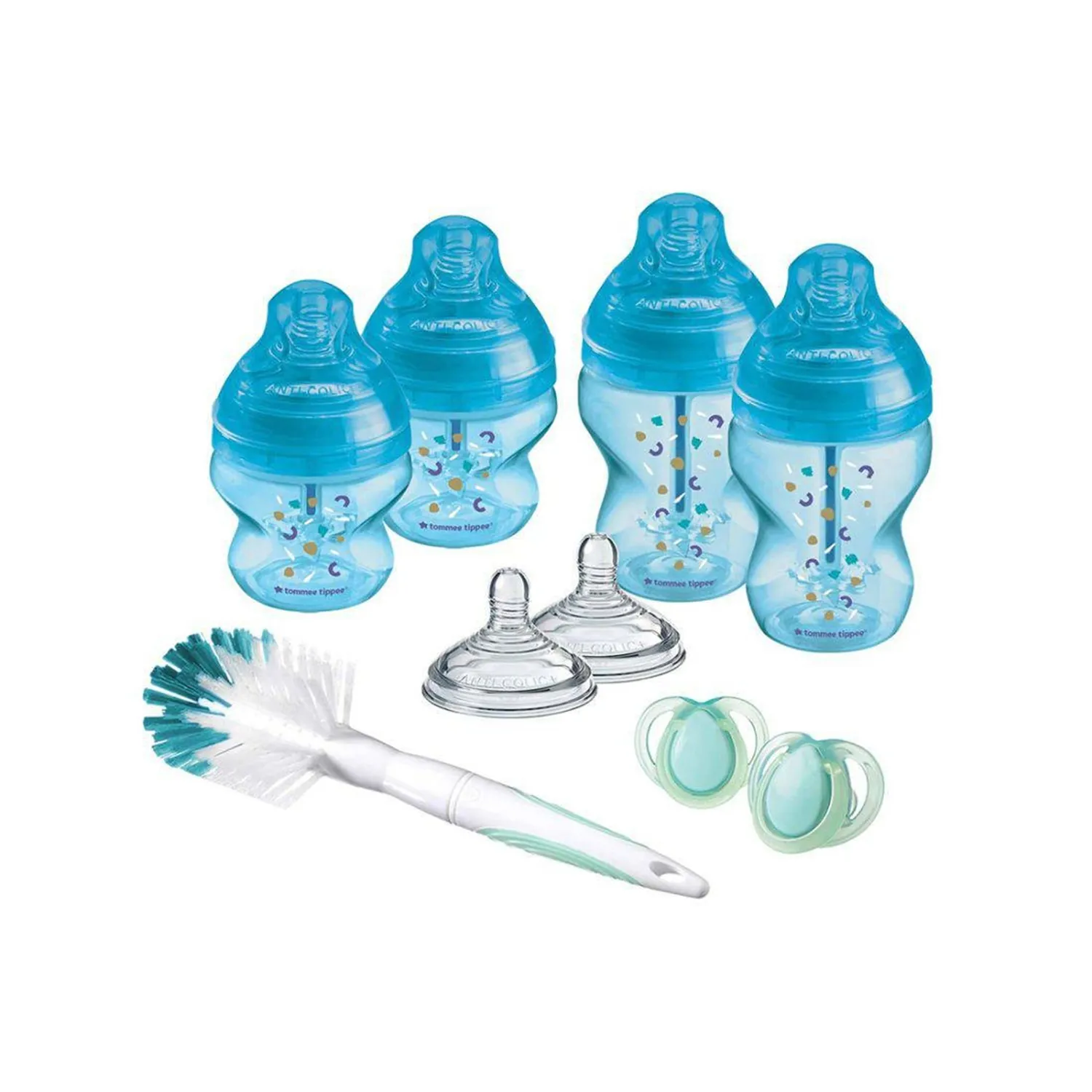 ⁦تومي تيبي كلوسر تو نيتشر –  سيت رضاعات حديثي الولادة 9 قطع باللون ازرق- انتيكولك⁩ - الصورة ⁦2⁩