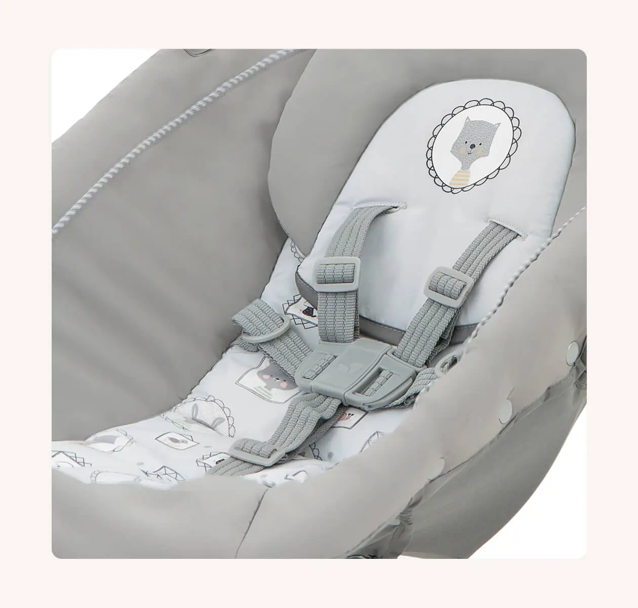 ⁦سرير سفر للأطفال – جوي Joie excrusoin chang&Bounce portrait⁩ - الصورة ⁦7⁩