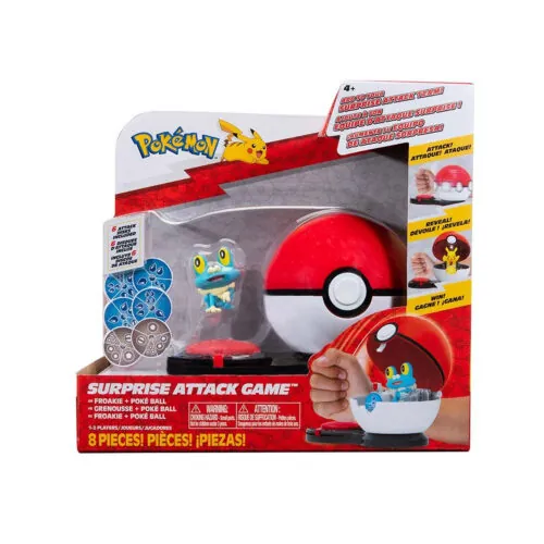 العاب اطفال - لعبة هجوم بوكيمون المفاجئ - FROAKIE + Poke Ball