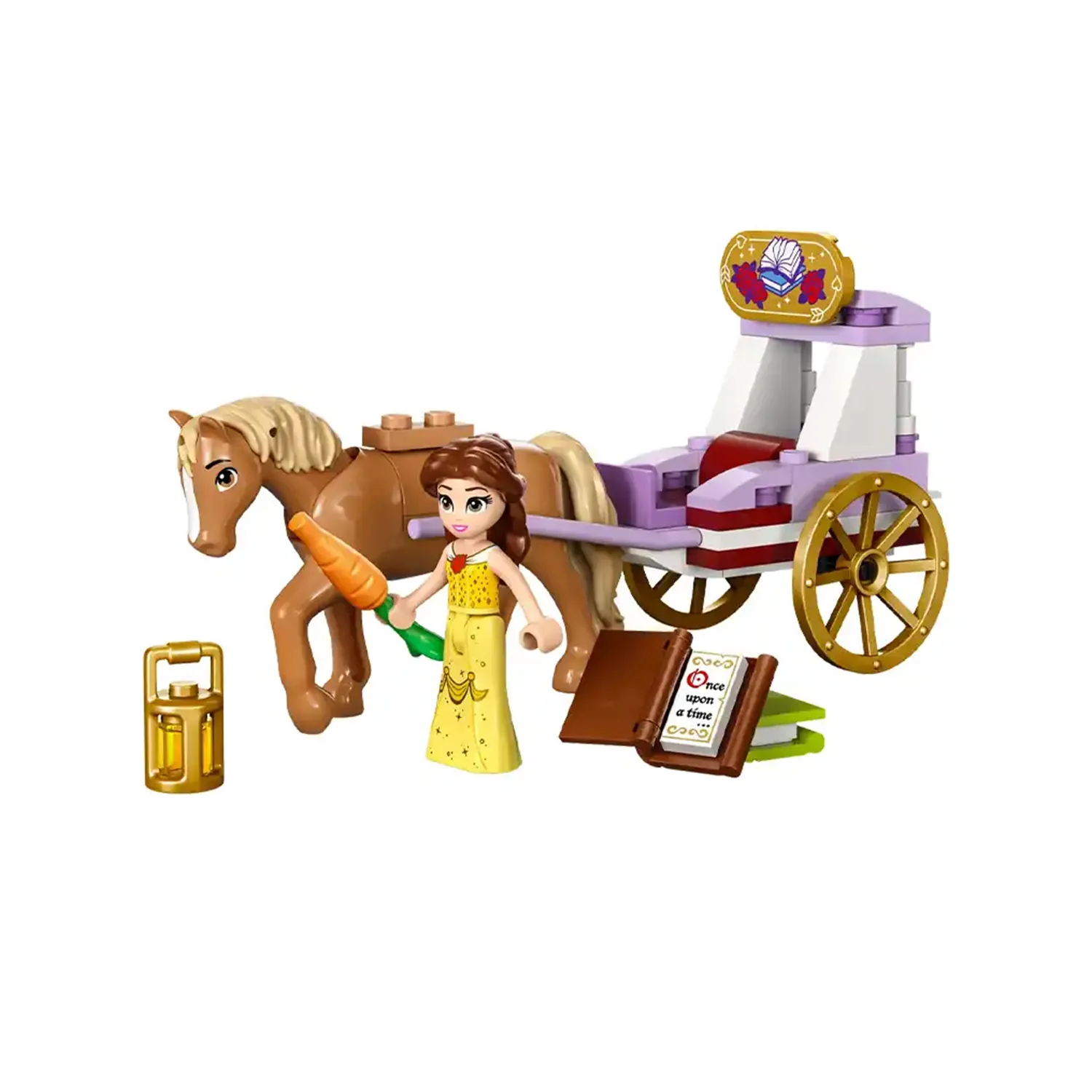 ⁦LEGO - مجموعة مكعبات عربة الخيل من ليجو ديزني بيل ستوري تايم، 62 قطعة   5+⁩ - الصورة ⁦2⁩