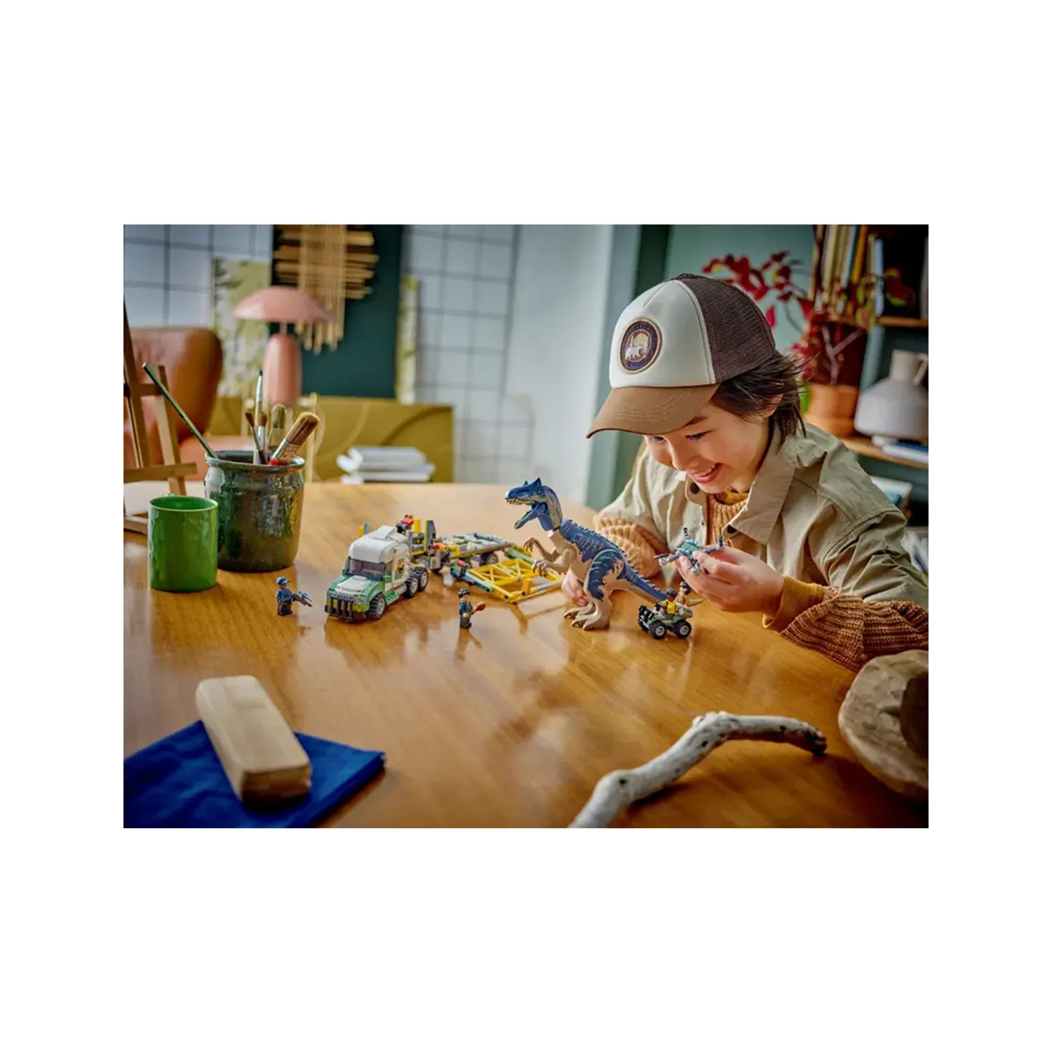 ⁦LEGO - مهمة الديناصورات  شاحنة نقل ألوصور  588 قطعة   8+⁩ - الصورة ⁦2⁩