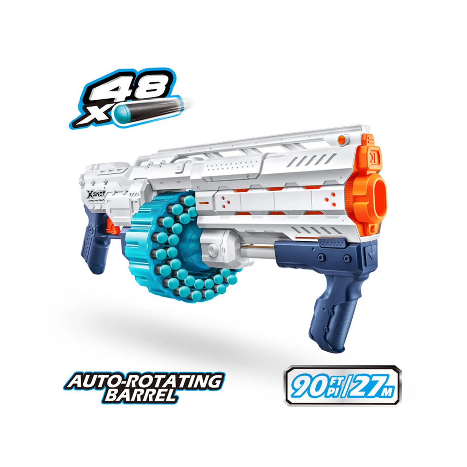 ⁦لعبة اكس شوت -لعبة مسدس سهام Excel Fortress بسعة 40 سهمًا من الفوم (48 سهمًا)⁩ - الصورة ⁦2⁩