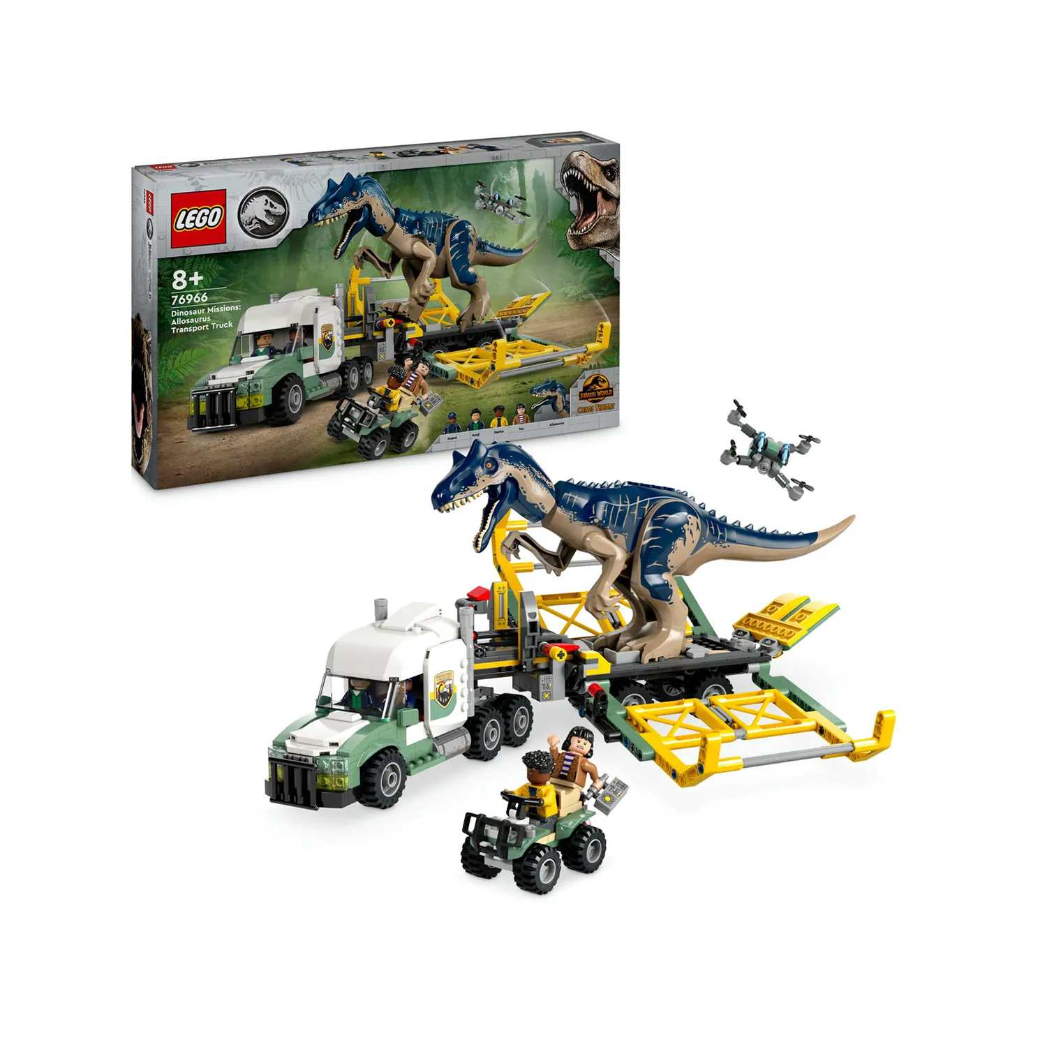 ⁦LEGO - مهمة الديناصورات  شاحنة نقل ألوصور  588 قطعة   8+⁩ - الصورة ⁦3⁩