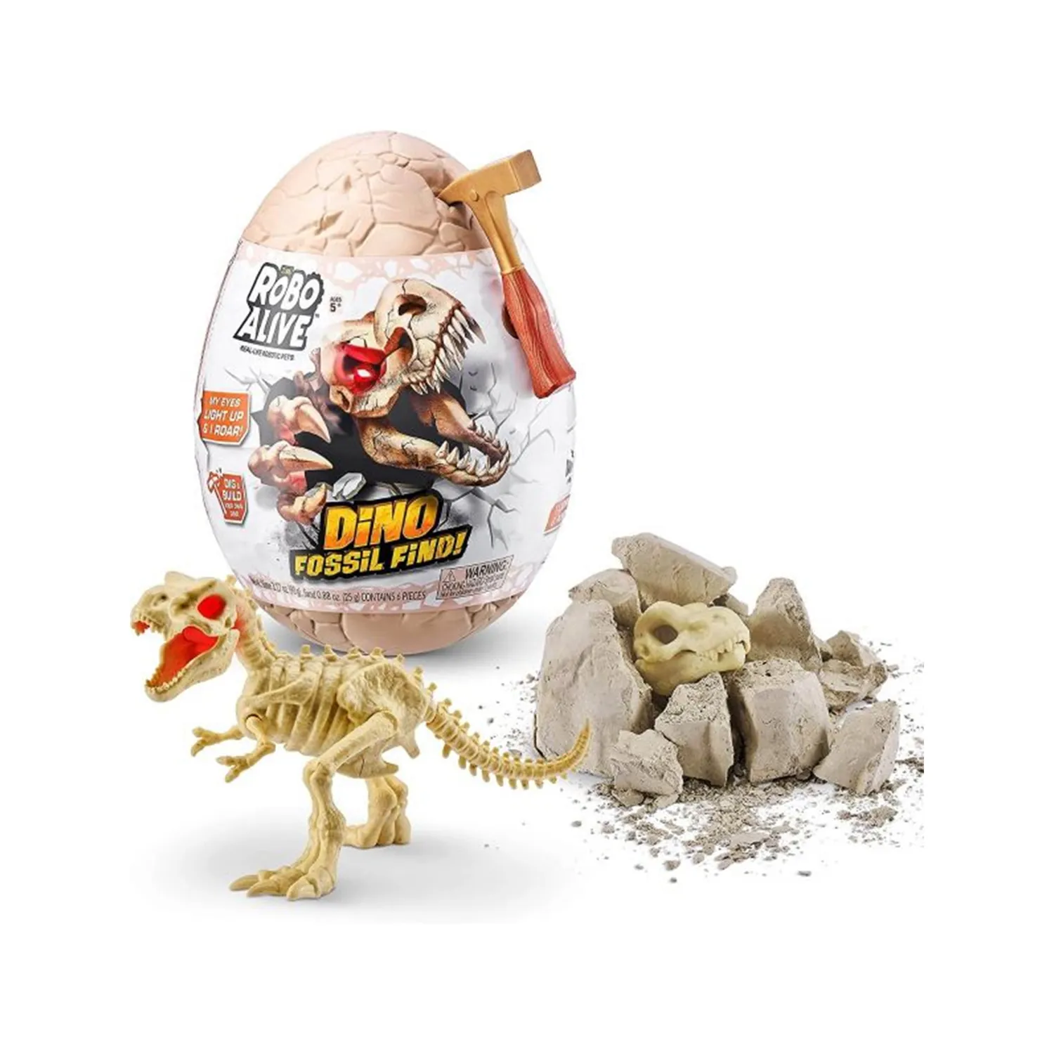 العاب اولاد - روبو ألايف - مجموعة اكتشاف حفريات الديناصور الضخمة - بيضة مفاجئة بتشكيلة كبيرة من السلسلة 1،   (5+) - الصورة 3