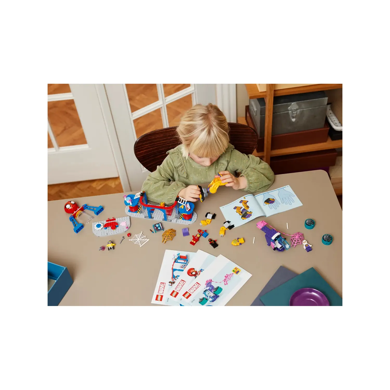 ⁦LEGO  - المقر الرئيسي لفريق سبايدي ويب سبينر   193 قطعة       4+⁩ - الصورة ⁦3⁩