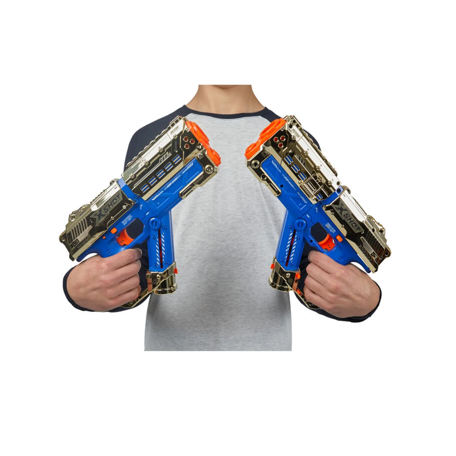 اكس شوت - مسدس نيزكي Chaos Royale Edition مكون من قطعتين (24 طلقة) 8+ - الصورة 2