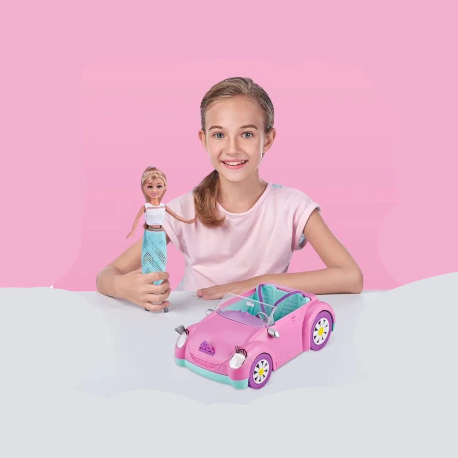 العاب بنات - دمية أزياء سباركل جيرلز  مع مقعد قابل للتحويل (Sparkle Girlz Convertible) 3+ - الصورة 2