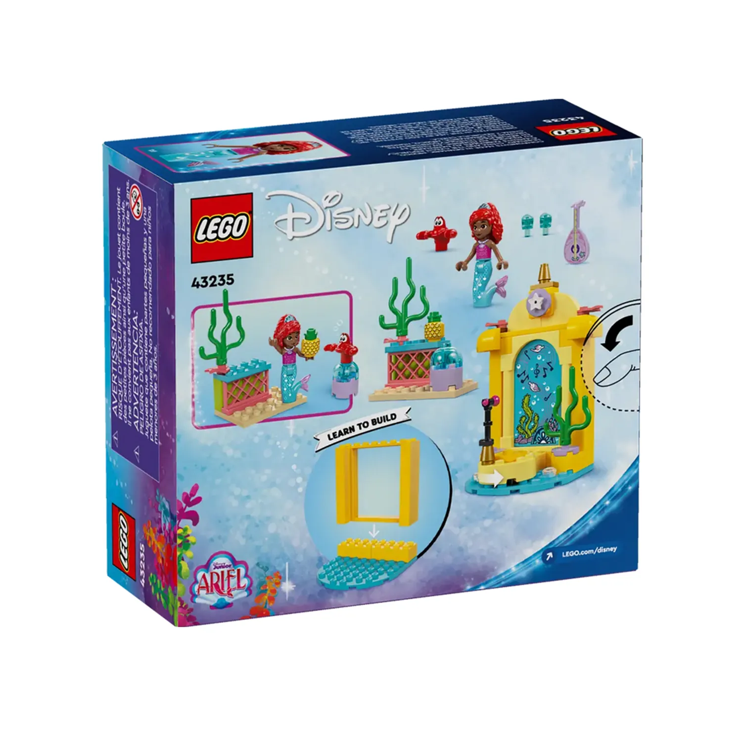 ⁦LEGO -  ليغو دزني مسرح الموسيقى الخاص بأرييل   60قطعة     4+⁩ - الصورة ⁦3⁩