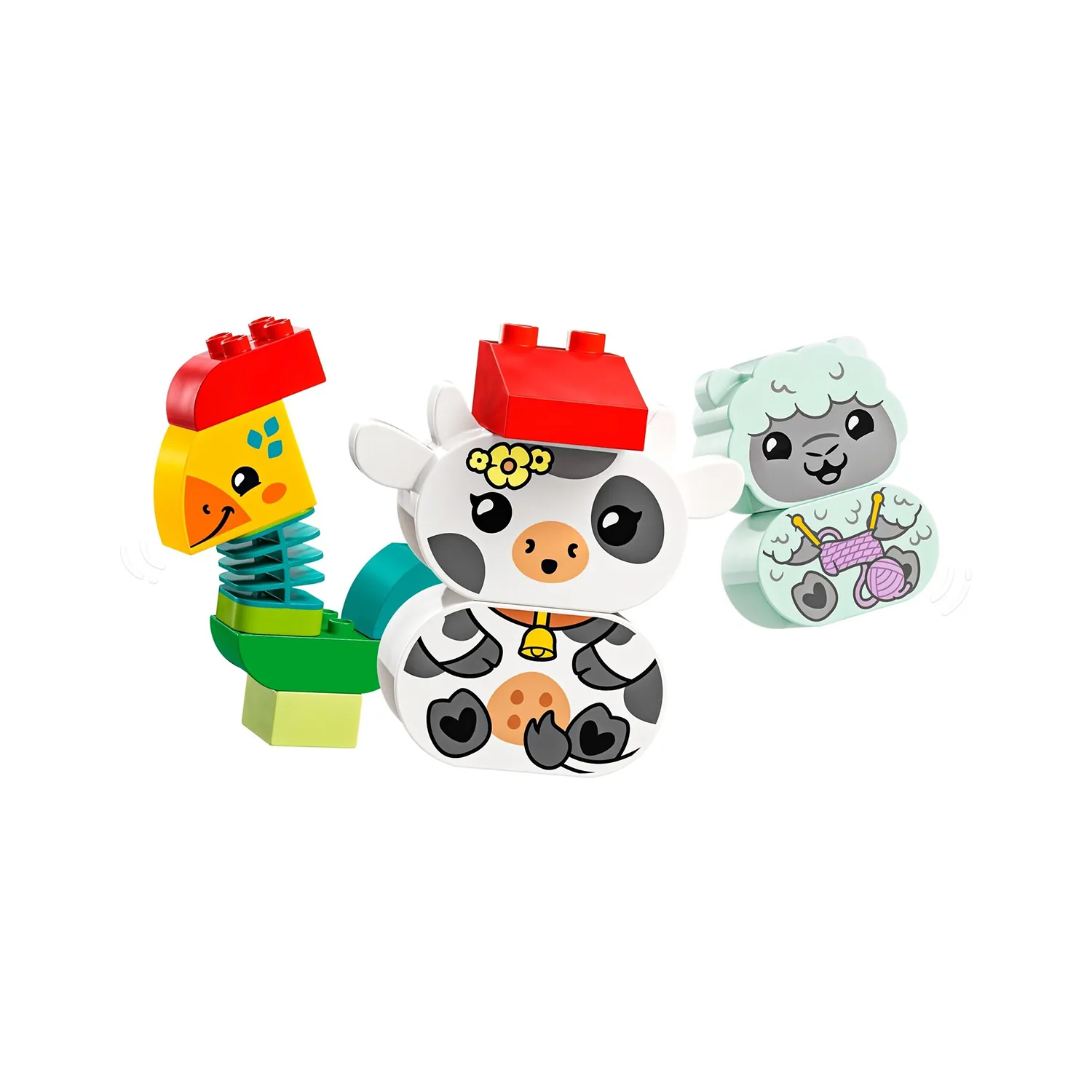 LEGO - ليغو دوبلو قطار الحيوانات 19 قطعة 18+ شهرا فما فوق - الصورة 3