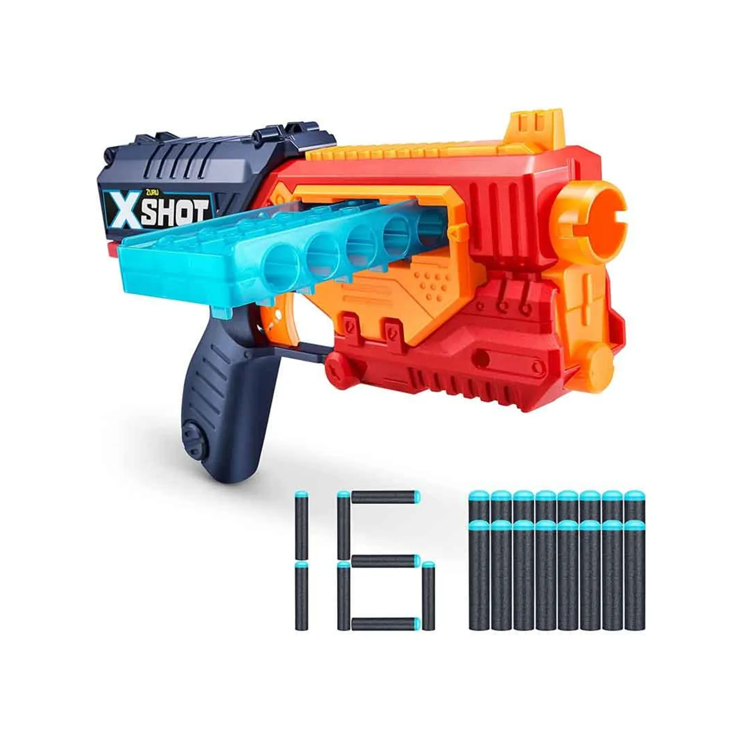 اكس شوت - لعبة سلاح مشط مع 16 سهام  8+ - الصورة 2