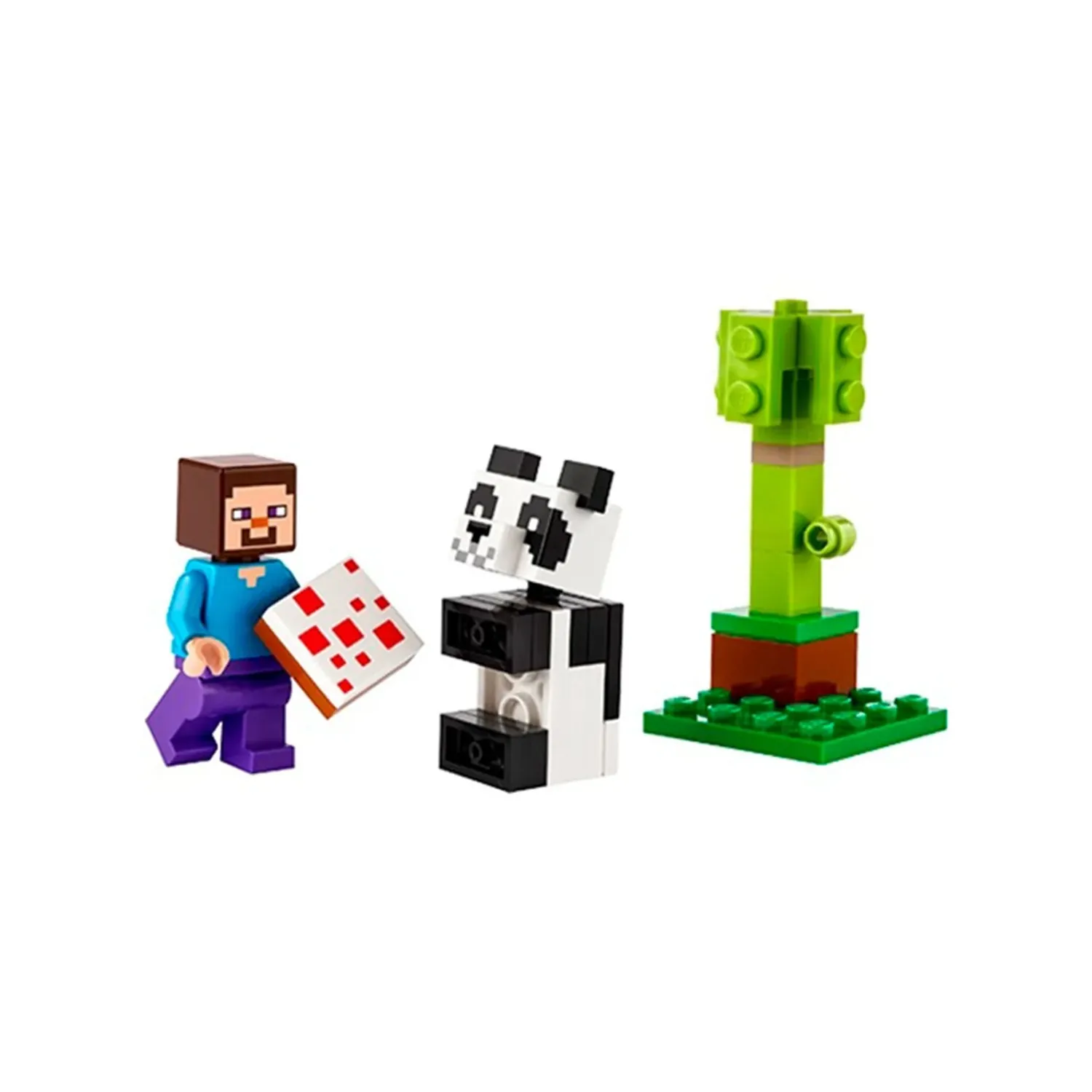 ⁦LEGO - ليجو ماين كرافت ستيف وبيبي باندا (حقيبة بلاستيكية)     6+⁩ - الصورة ⁦2⁩
