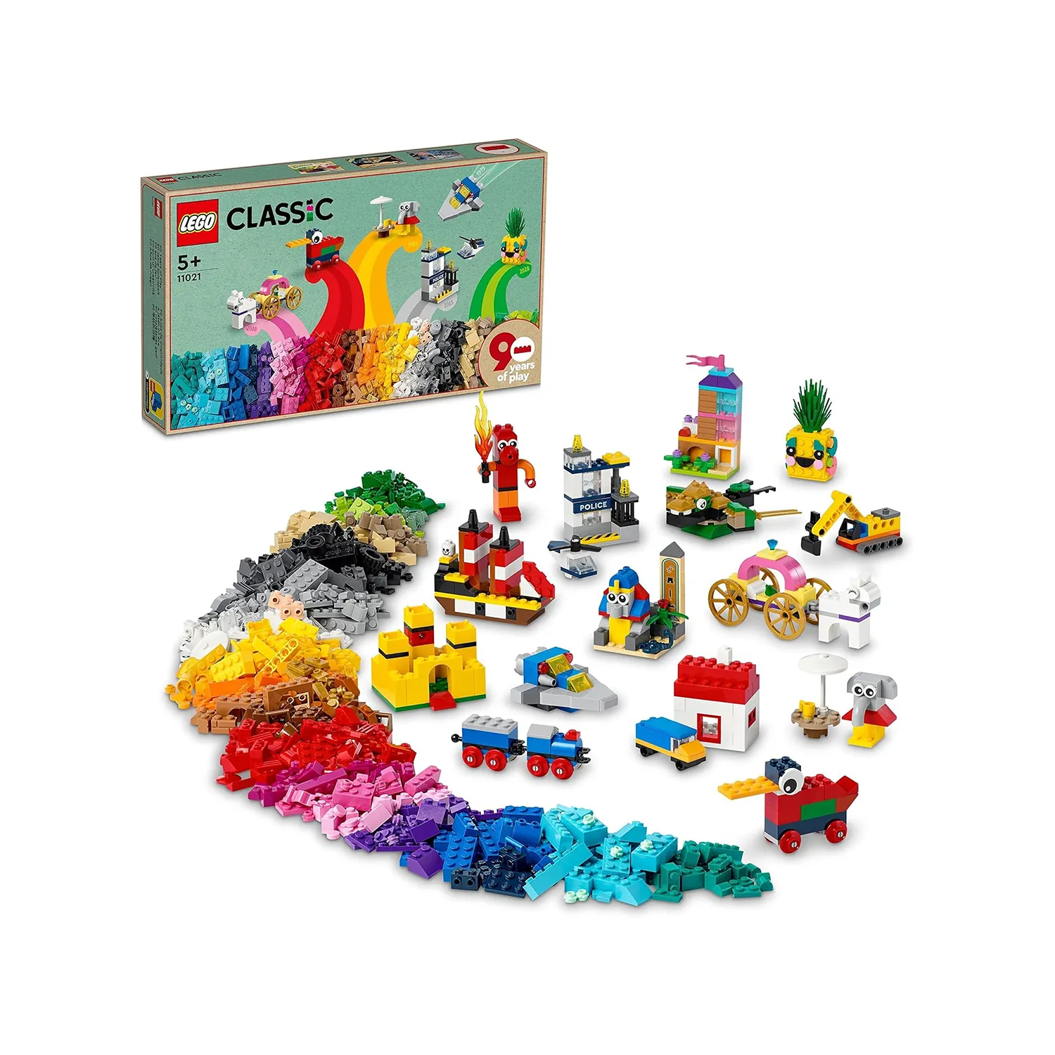 ⁦LEGO - كلاسك  90 عام من اللعب    1100 قطعة.   5+⁩ - الصورة ⁦2⁩