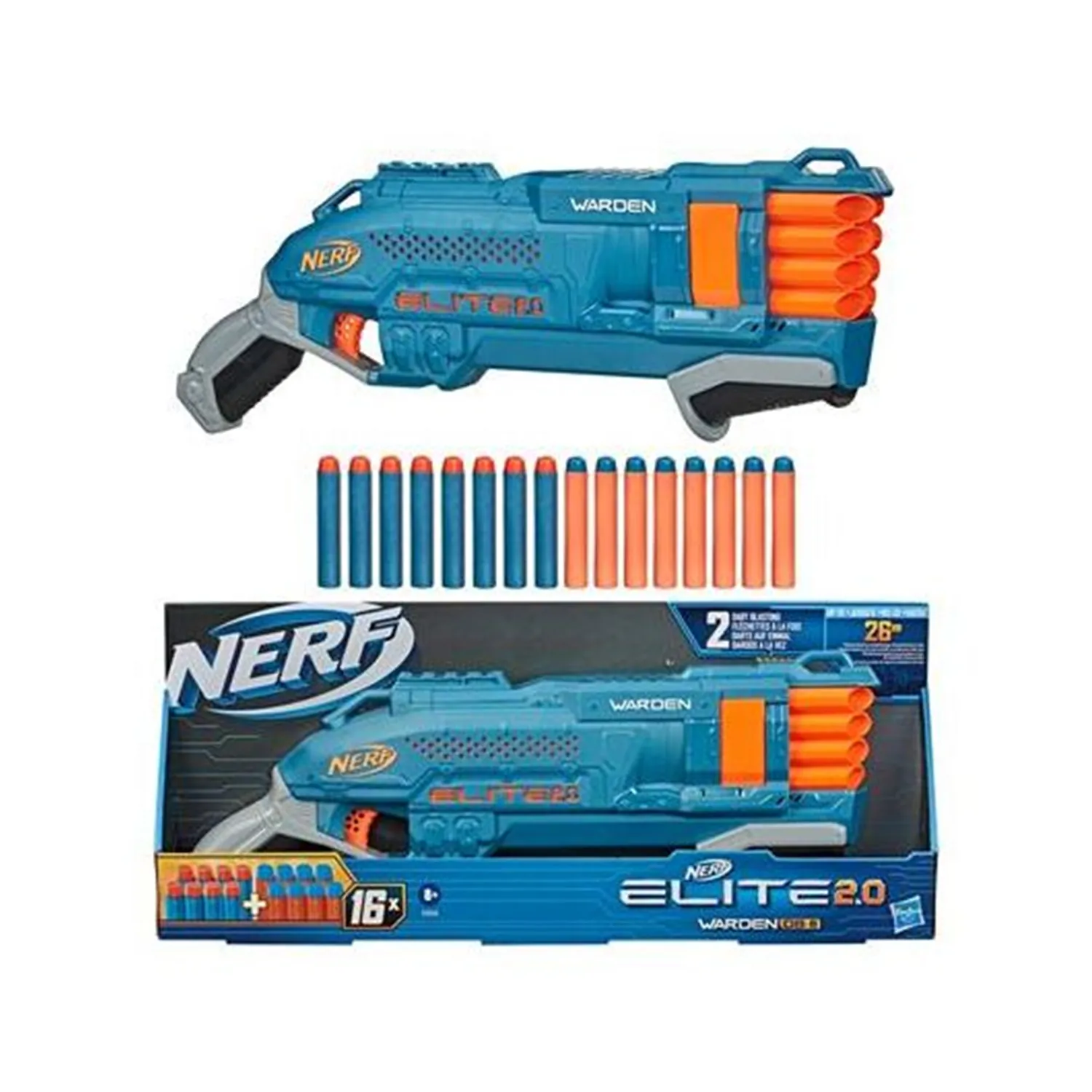 ⁦العاب اولاد - مسدس نيرف إيليت 2.0 واردن دي بي-8 بلاستر   8+⁩ - الصورة ⁦2⁩