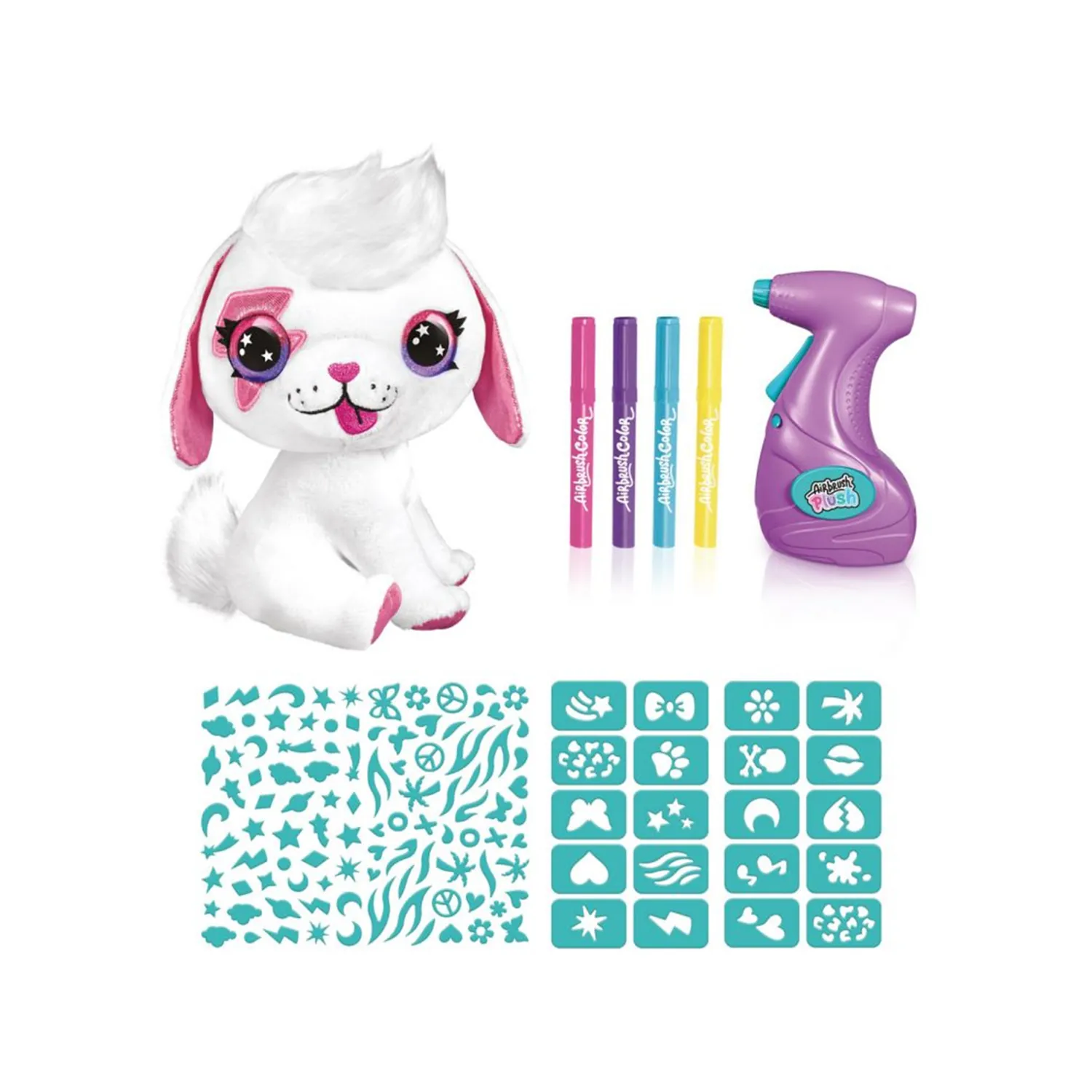 العاب بنات - AIRBRUSH PLUSH - PUPPY دمية إيربروش القطيفة - جرو - الصورة 2