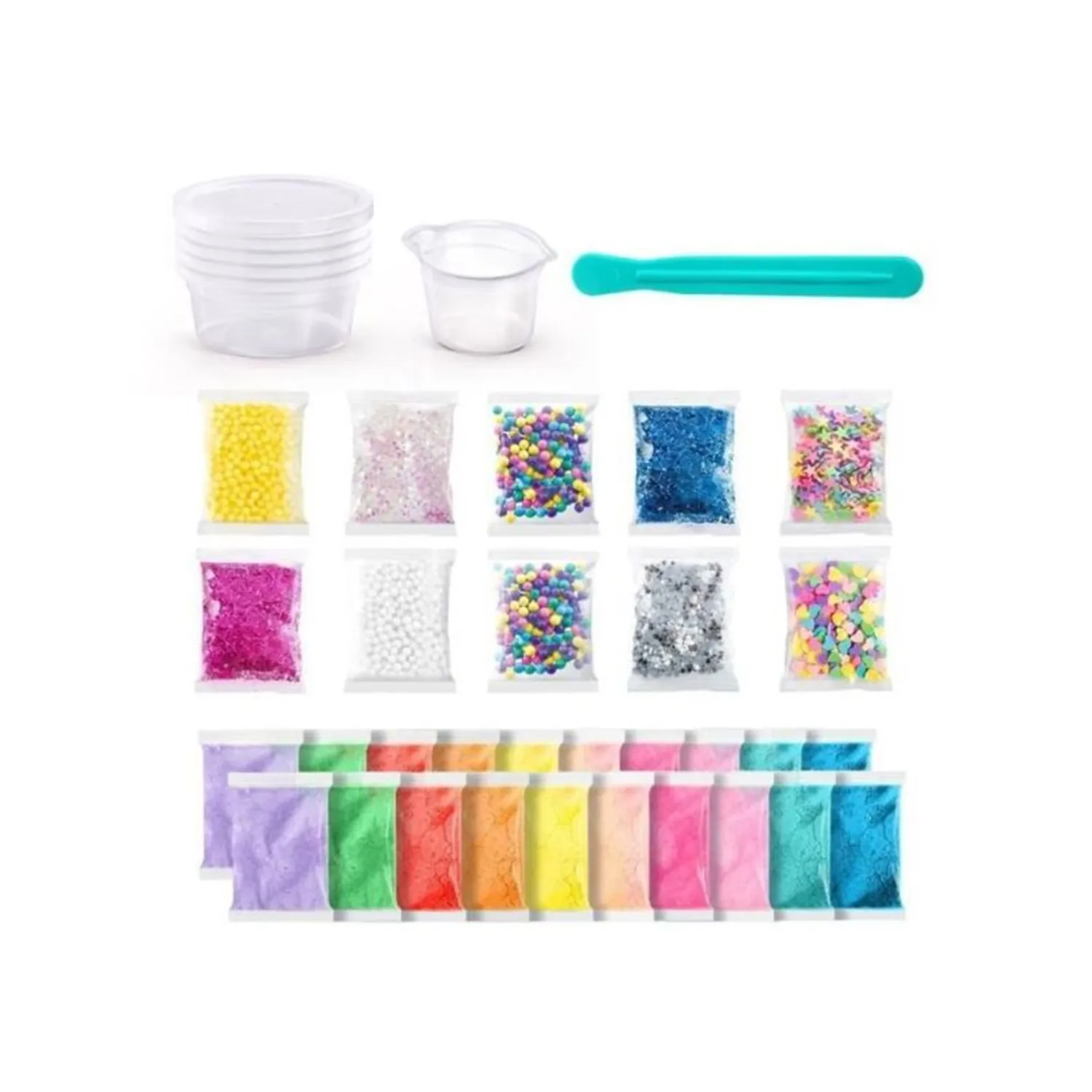 العاب بنات - مجموعة من 20 قطعة من الوحل يمكنك صنعها بنفسك - الصورة 3