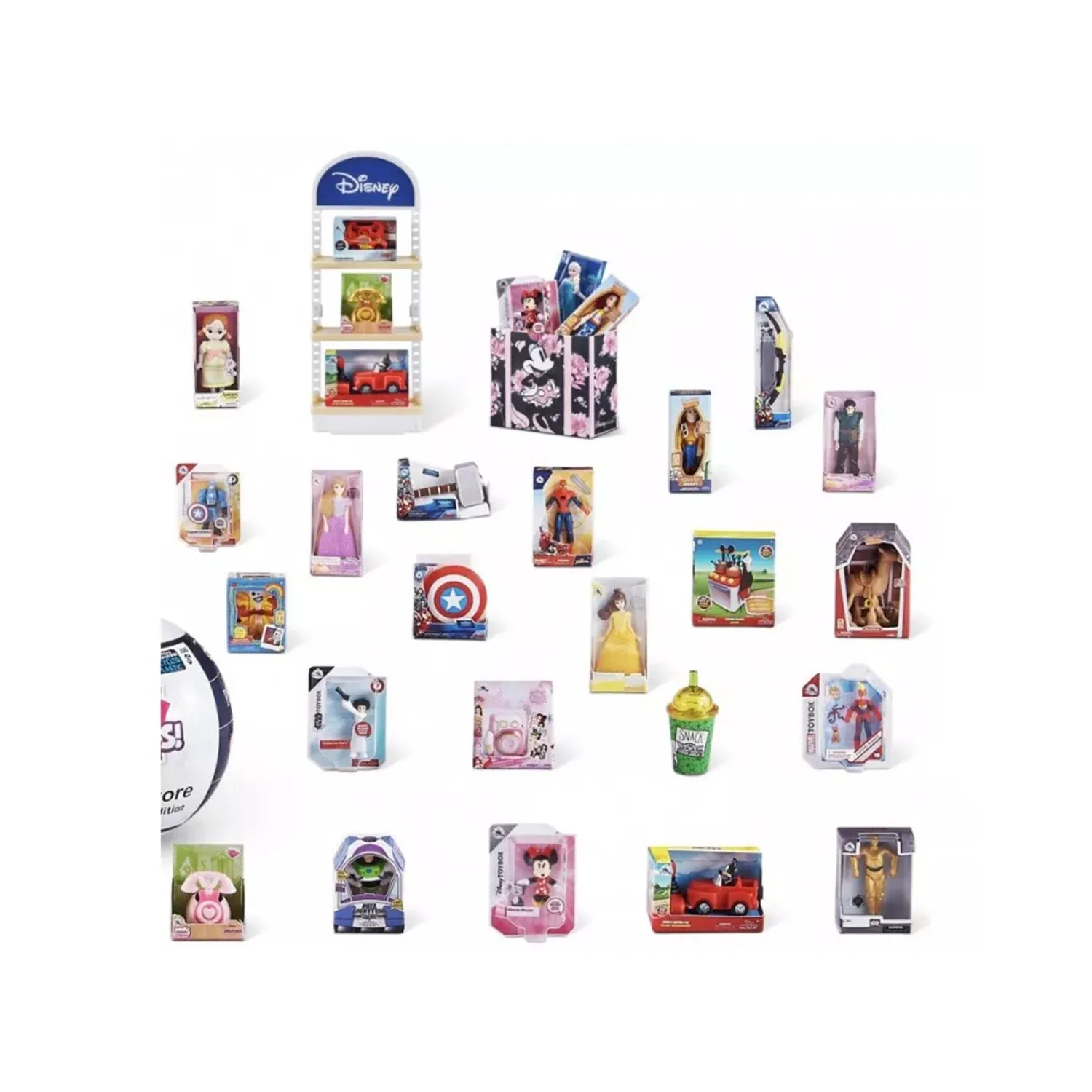 العاب بنات  - مجموعة من 2 كرة صغيرة من ماركة ديزني ستور 5 مفاجآت غامضة - الصورة 2