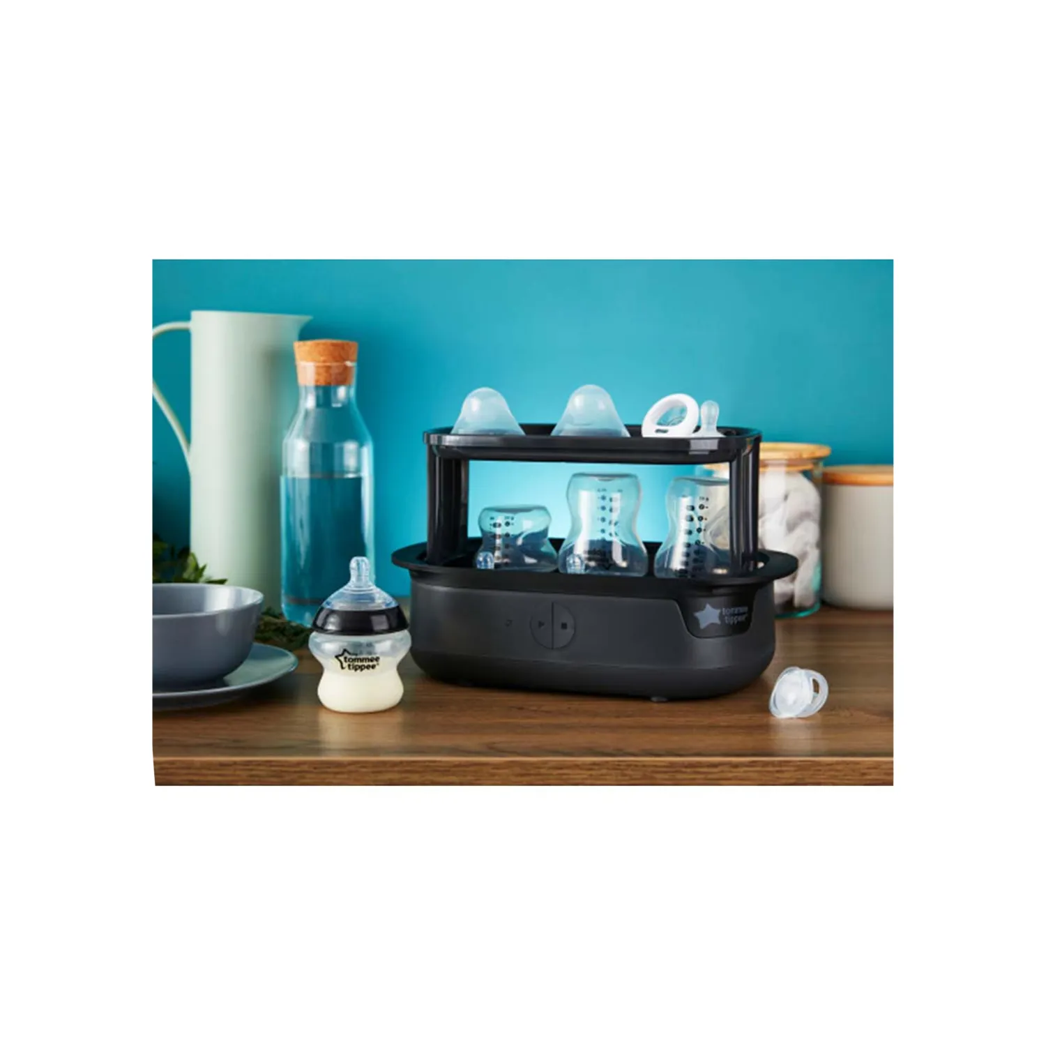 ⁦تومي تيبي كلوسر تو نيتشر  - مجموعة التغذية الكاملة  - باللون الأسود⁩ - الصورة ⁦2⁩