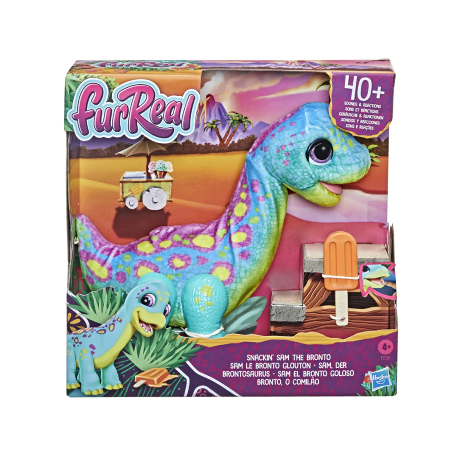 ⁦العاب اطفال -  فرو حقيقي سناكين سام برونتو مع الأصوات    4+⁩ - الصورة ⁦2⁩