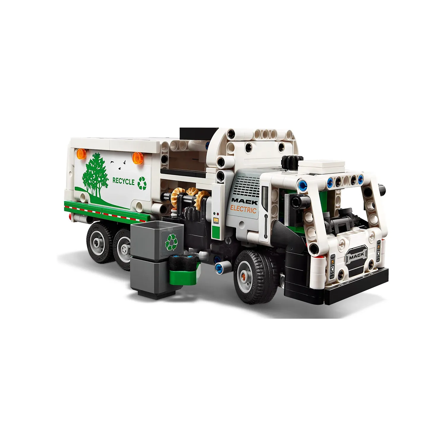 LEGO -تكنيك شاحنة القمامة MACK LR الكهربائية 503 قطعة 8+ - الصورة 3