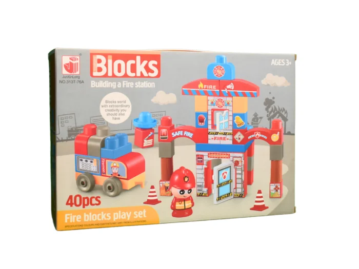 32290BLOCKS مكعبات اطفائي 40 قطعه  313T-76A