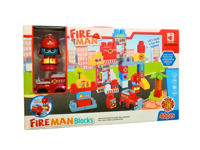 32298FIREMAN مكعبات اطفائي 46 قطعه  313T-67A