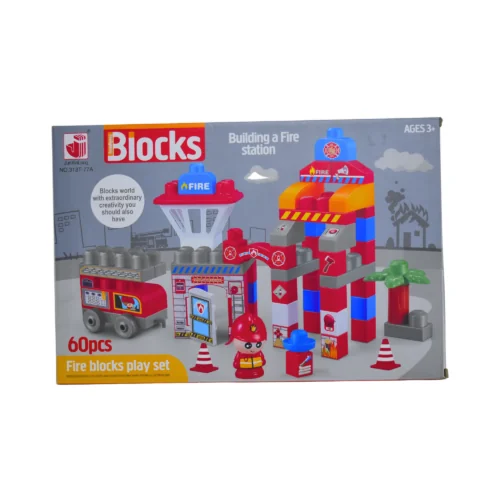 32288BLOCKS مكعبات اطفائي 60 قطعه  313T-77A
