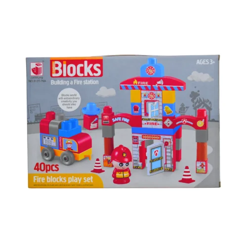 32290BLOCKS مكعبات اطفائي 40 قطعه  313T-76A