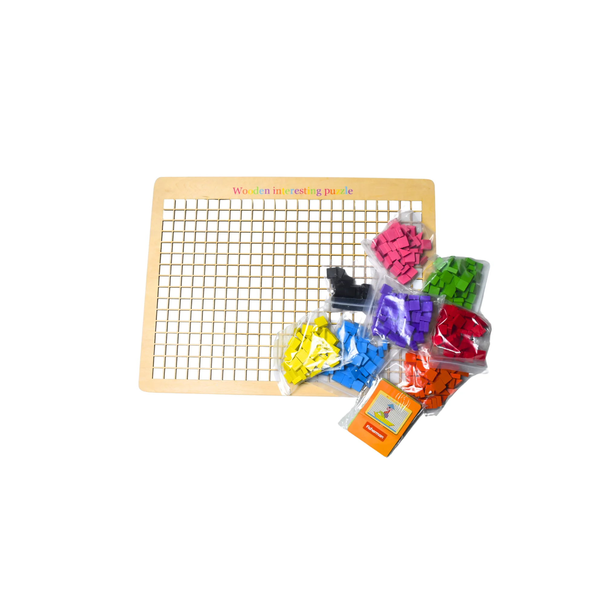 تعليمي لوحه بزل خشب 70 حبه 8003 - الصورة 2