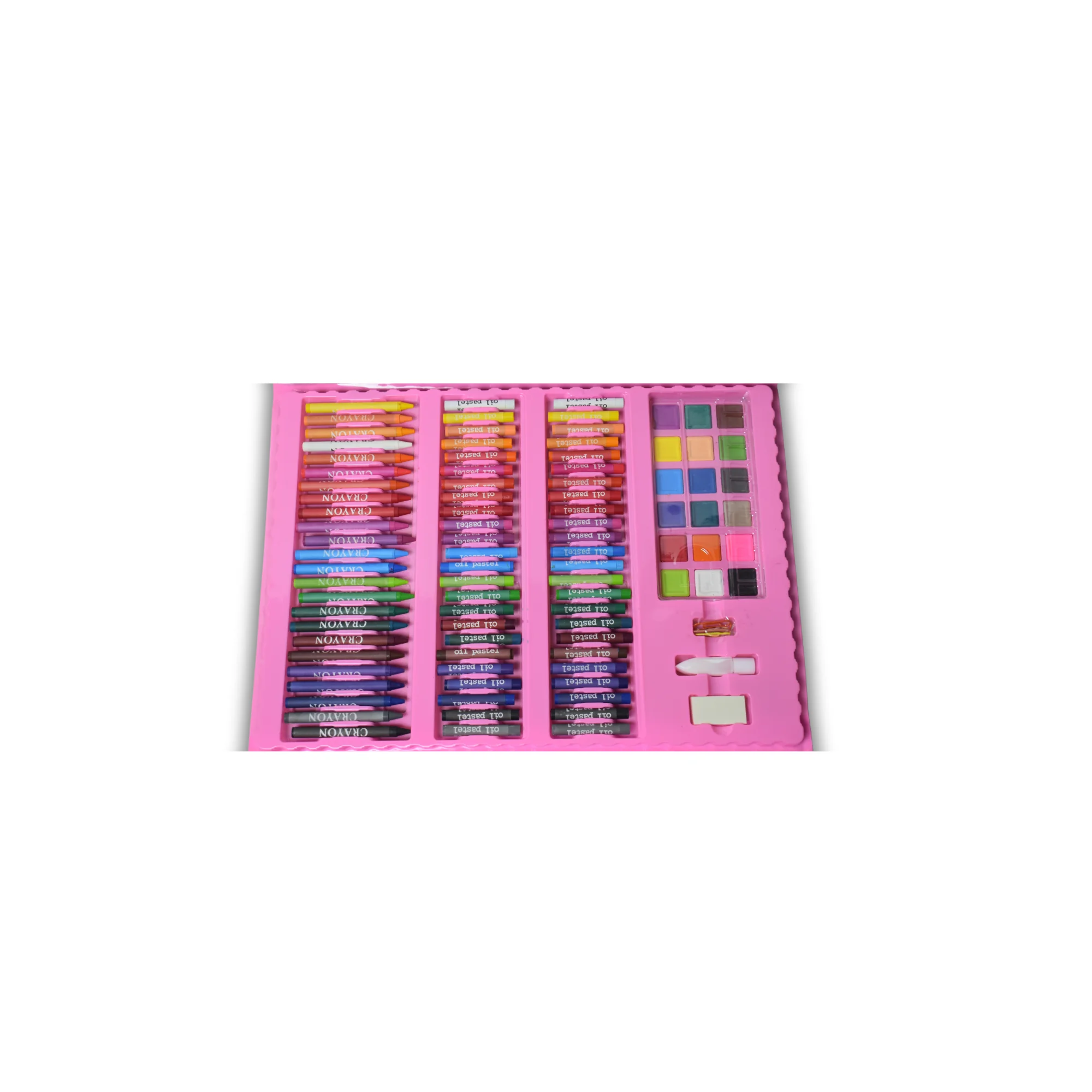 حقيبه الوان بلاستك وردي 208 حبه - الصورة 2