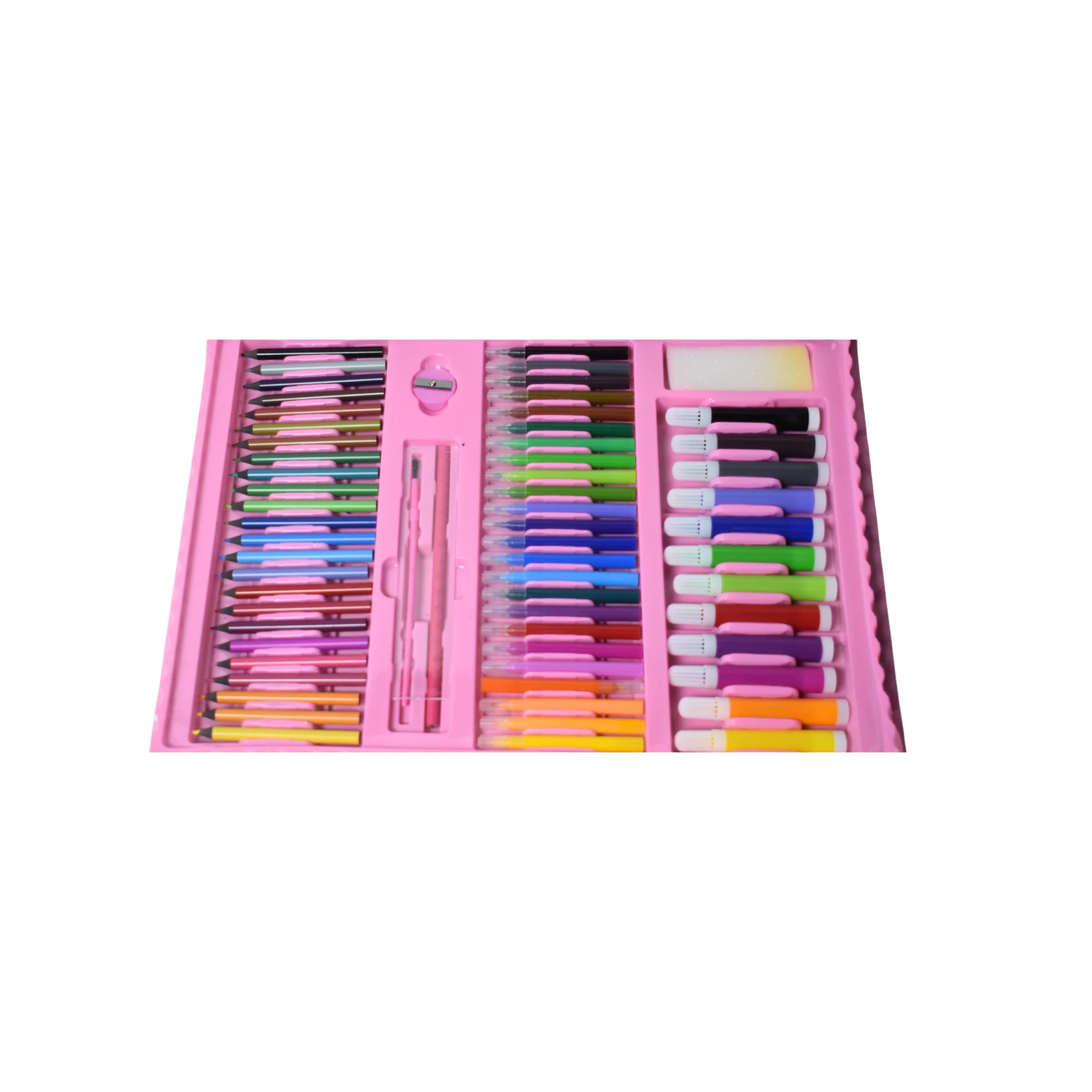 حقيبه الوان بلاستك وردي 208 حبه - الصورة 3