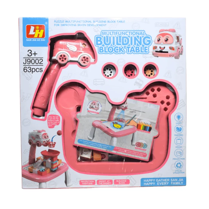 (Pink) Projection & Building Block Table + 63 * Building Blocks