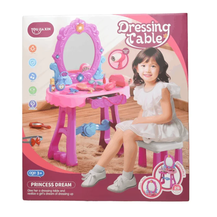 Lighting & Music Dressing Table + Chair