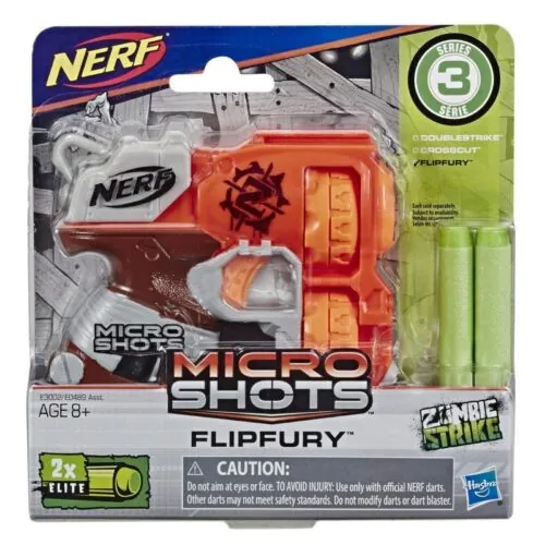 Nerf MicroShots Zombie Strike- Flipfury لعبة سلاح