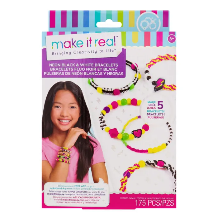NEON BLACK & WHITE BRACELETS