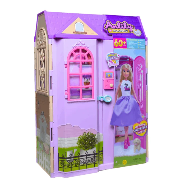 11.5" Doll + House Set