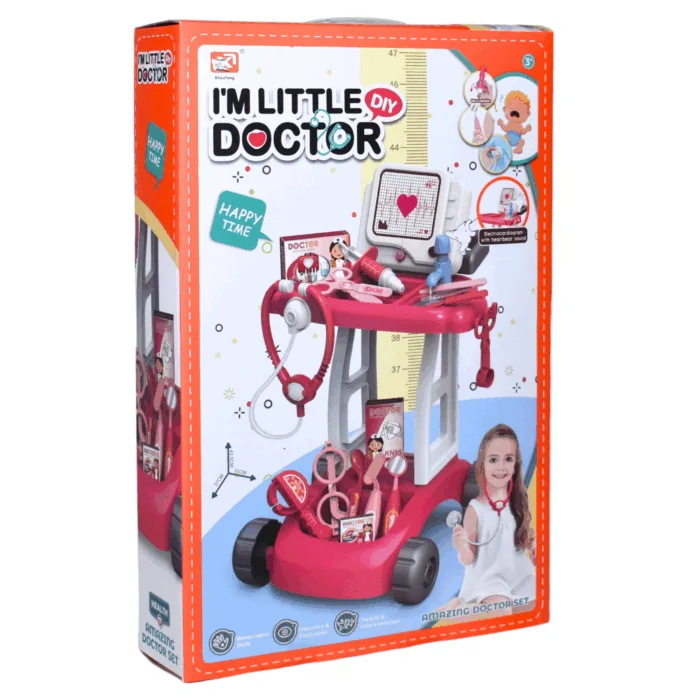 Medical Equipment Cart (Sound & Light) Pink