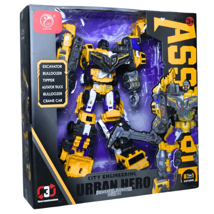 Transforming 6-in-1 Fusion Robot