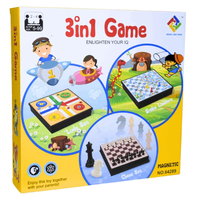(3-in-1) Magnetic Chess