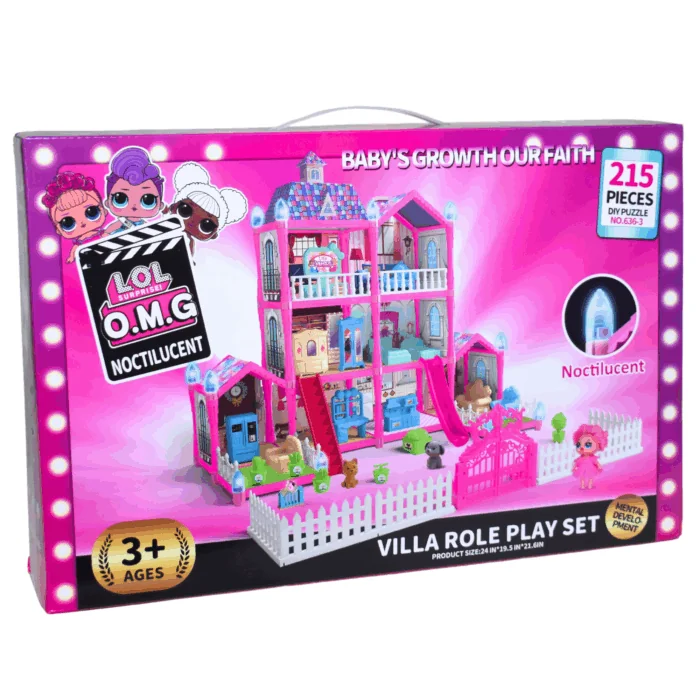 LOL [Lighting] Assembling Castle Villas (215pcs)