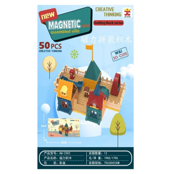 3D Magnetic Building Blocks - Villa