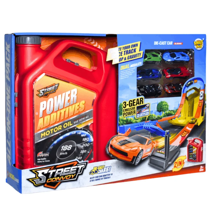 (Red) Launch Fuel Bottle + 6 * Alloy Cars