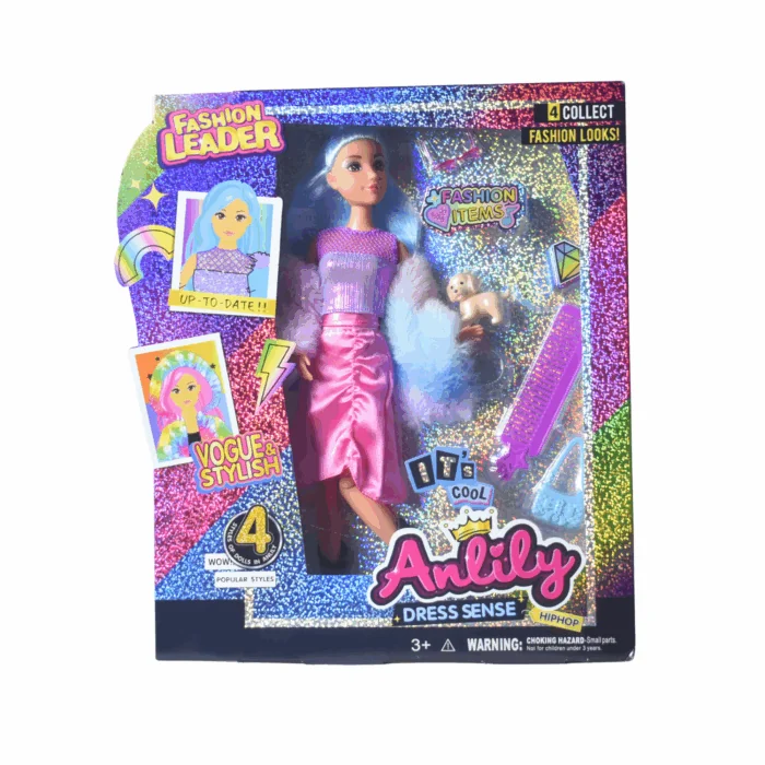 11.5" Doll + Pet Set لعابه