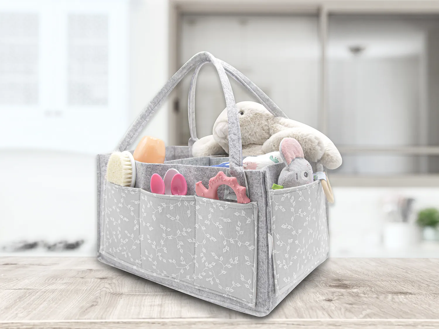 ⁦بيبي جيم منظم سرير رمادي  77201⁩ - الصورة ⁦2⁩