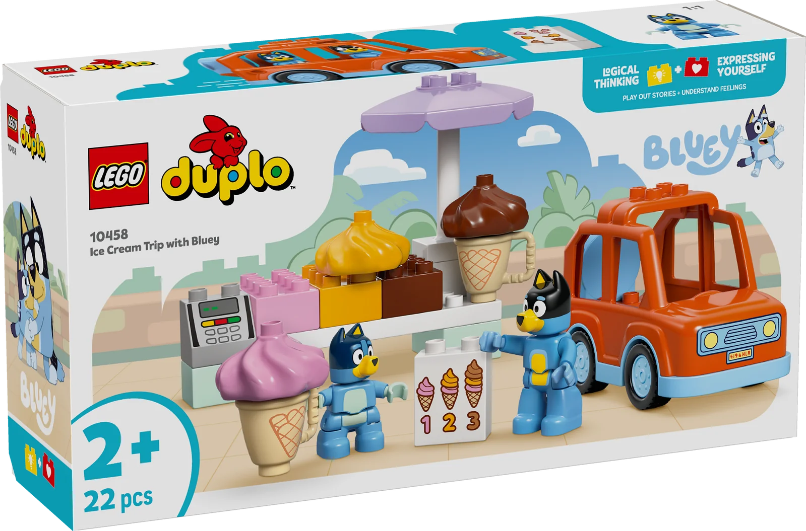 ⁦LEGO 10458 Ice Cream Trip with Bluey⁩ - الصورة ⁦8⁩