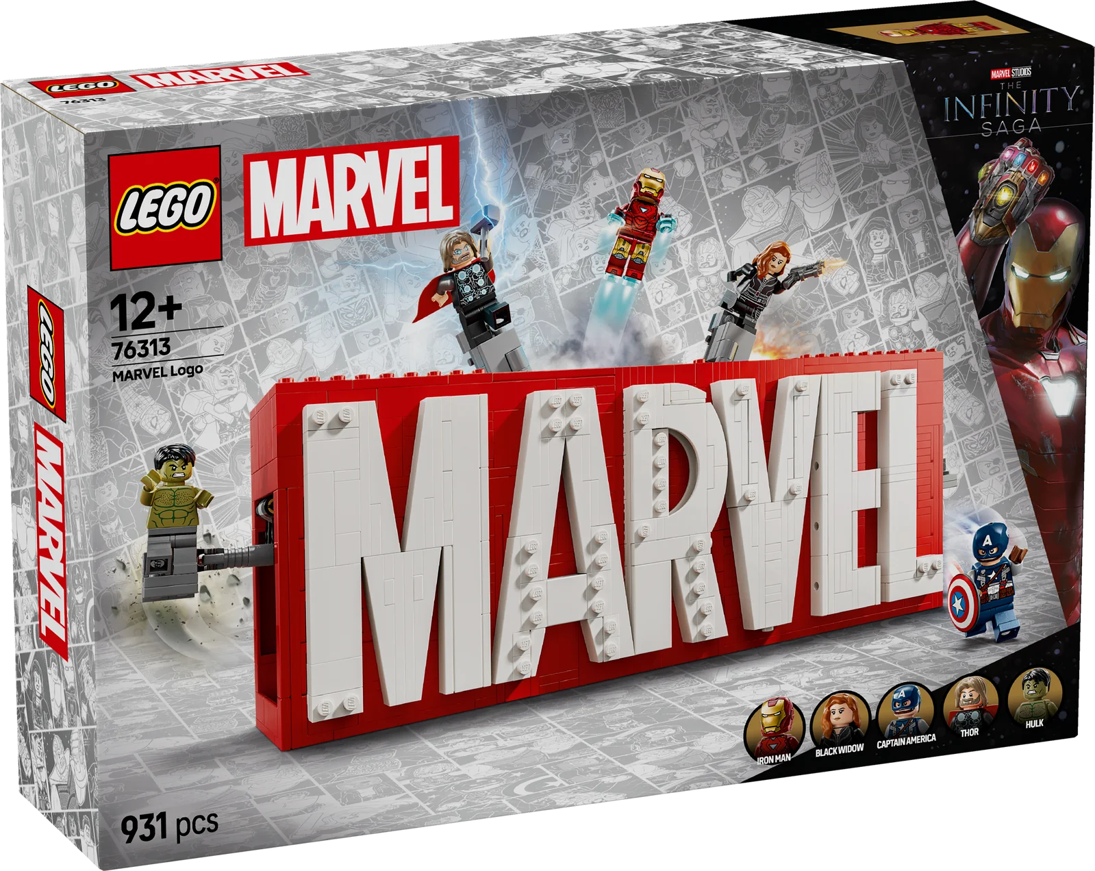 ⁦LEGO 76313 MARVEL Logo & Minifigures⁩ - الصورة ⁦6⁩