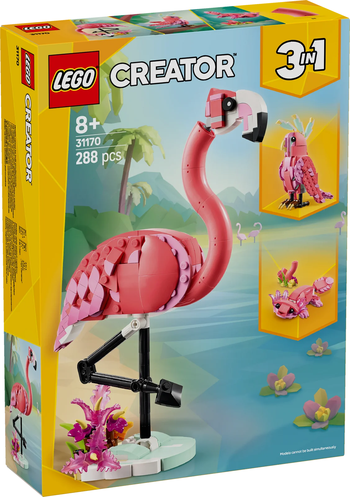 ⁦LEGO 31170 Wild Animals: Pink Flamingo⁩ - الصورة ⁦3⁩